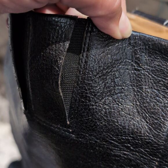 Nine West Vintage America Vavalcaria Black Leather Harness Riding Boots Sz 6.5 - Picture 8 of 14